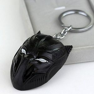 Black panther mask keychain